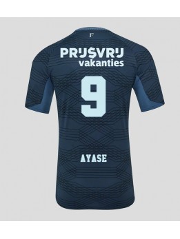 Feyenoord Ayase Ueda #9 Replika Borta Kläder 2025-26 Kortärmad